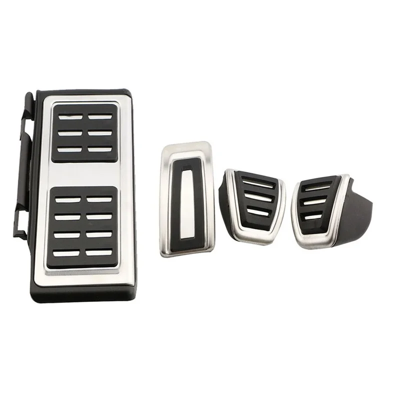 Stainless Steel Sport Accelerator Brake Foot Rest Pedal Cover Car Pedals for Volkswagen VW GOLF 7 MK7 Skoda Octavia A7 LHD