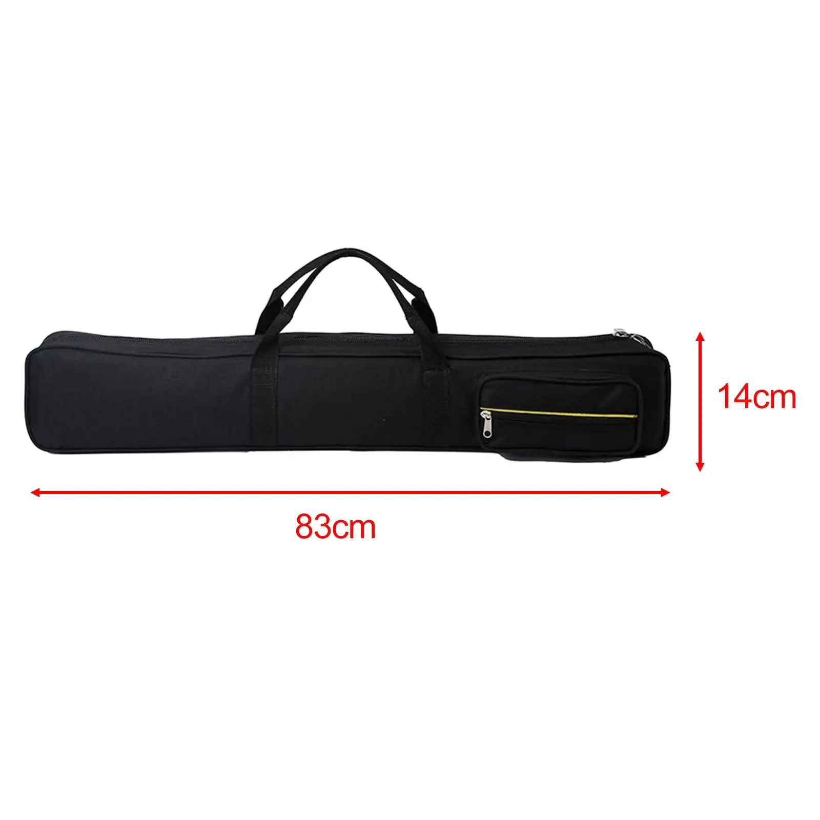 Billiards Pool Cue Case with Divider Lightweight Pool Cue Carry Bag 1/2 Jointed
