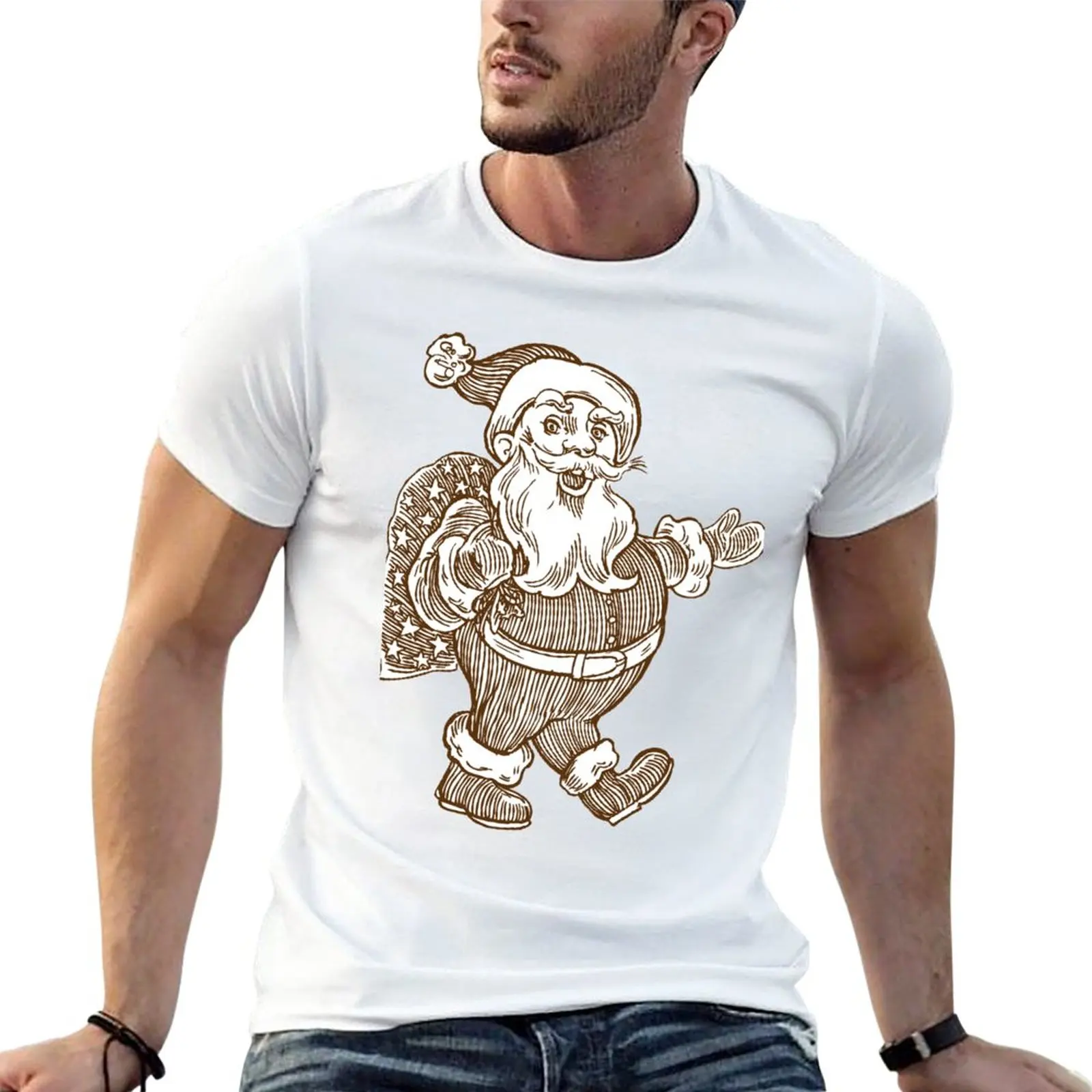 

New Vintage Retso Santa Clause in Sketch - Doodle T-Shirt cute tops sublime t shirt t shirt for men
