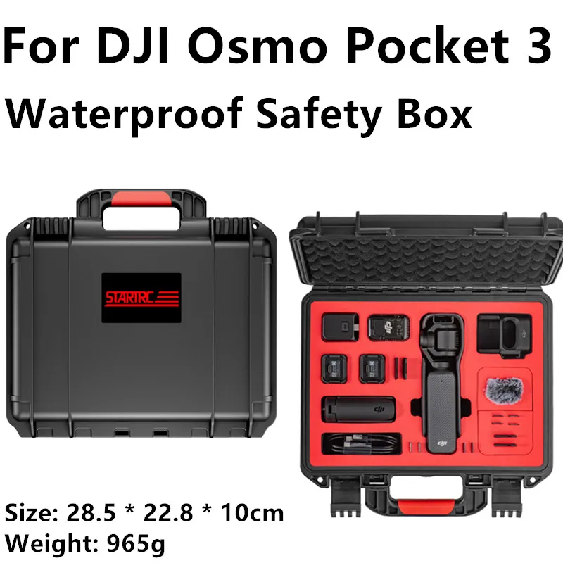 

Waterproof Safety Box For DJI Pocket 3 Sports Camera Portable Waterproof and Explosion-proof Storage Box Accessories