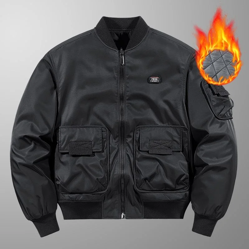 Bomber Sweatshirt With Zipper Down Light Jackets MEN FASHION Parkas Men's Knitted Coat Hooded Winter Sweat-shirt Mens Clothes