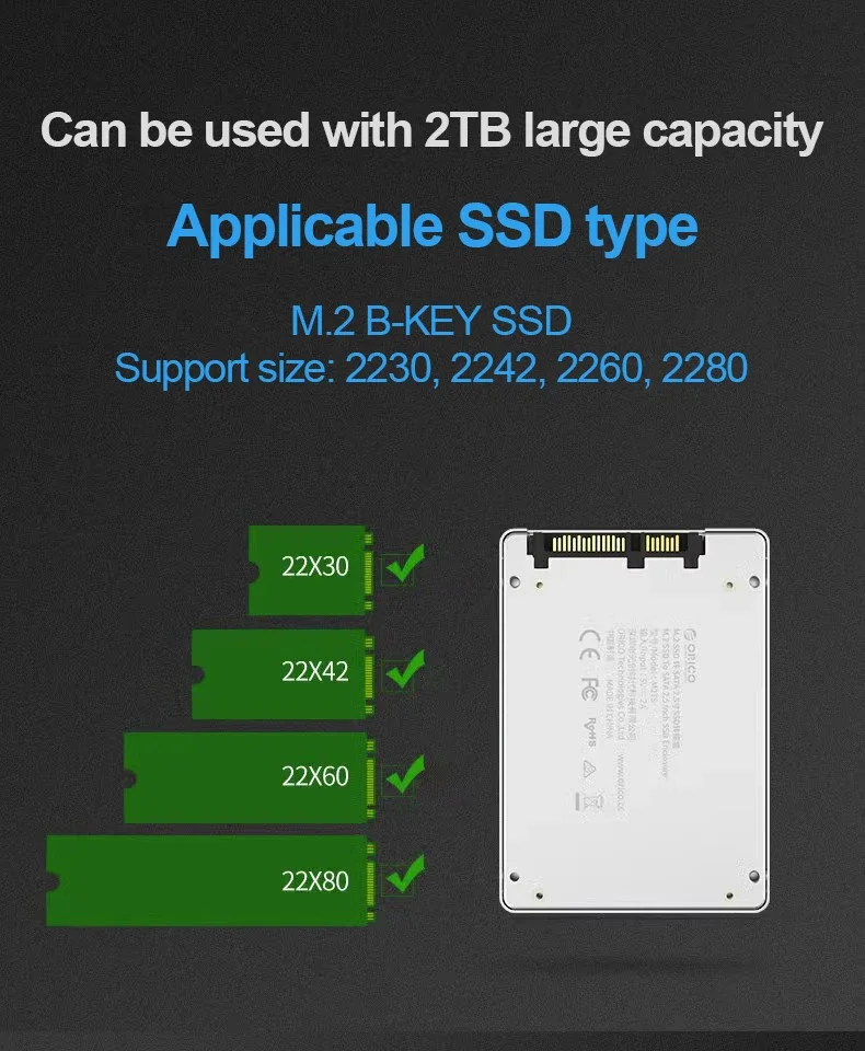 Jual Orico MS2TS SSD M.2 2280/ 2242/ Msata to Sata Converter/ Adapter di Seller Jaya PC - Mangga