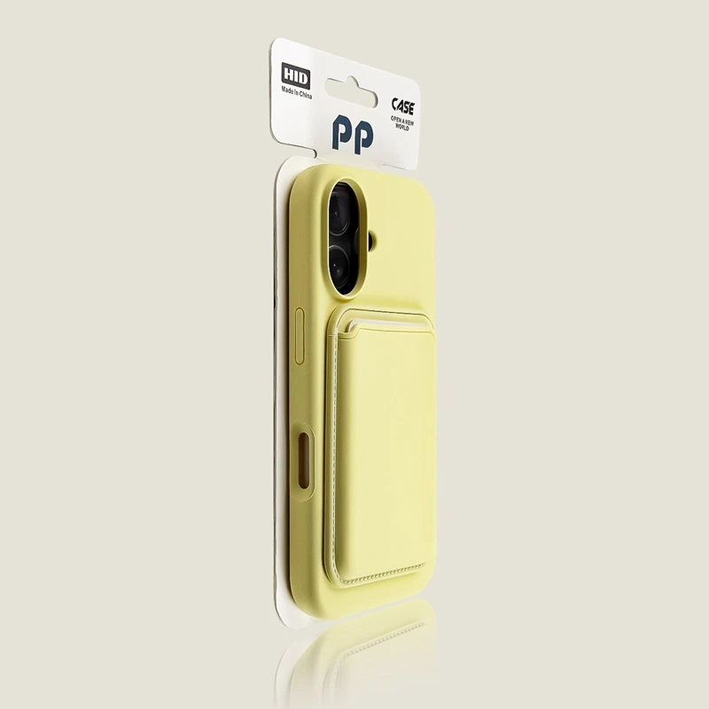 Magnetic Liquid Silicone Wallet Phone Case with Card Holder