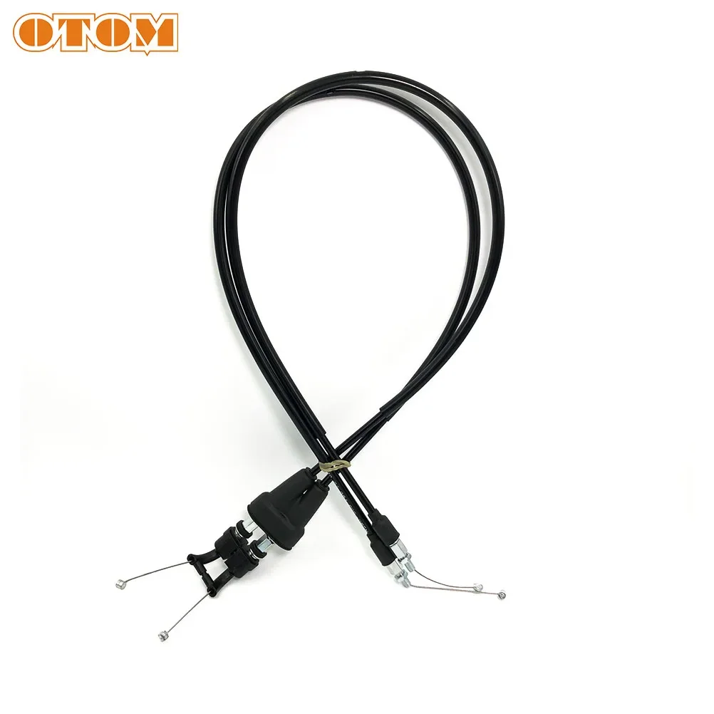 OTOM Motorcycle Throttle Cable Accelerator Pull Line Fuel Pipes Steel Wire For KTM HUSQVARNA EXC SXF XCF FE FC 250 350 450 500 motorcycle throttle cable