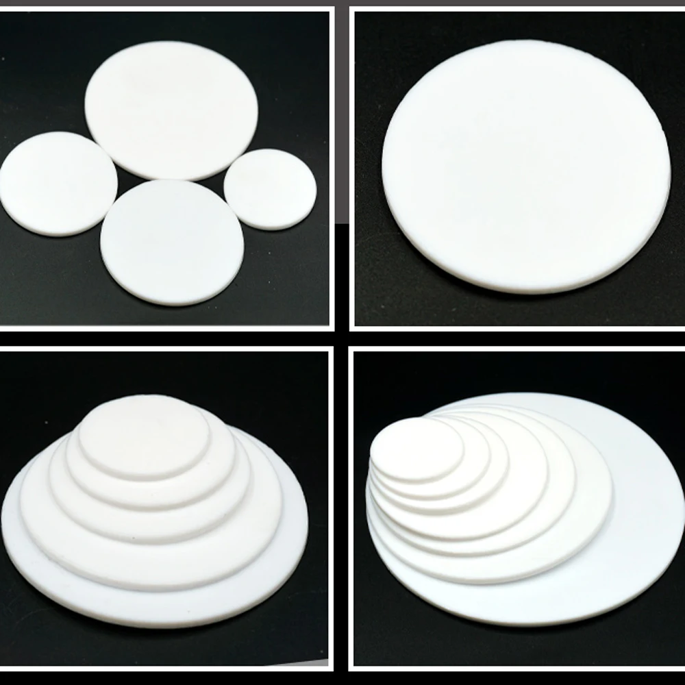 Piastra Rotonda In PTFE Plastica Rondella Disco Piastra 10mm - Foto 10