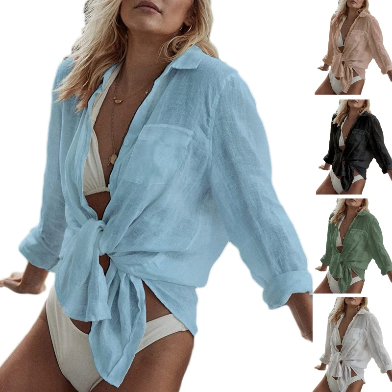 Beach Dress Cover Ups Swimsuit Cover Up Beachwear for Women Teens Dropship