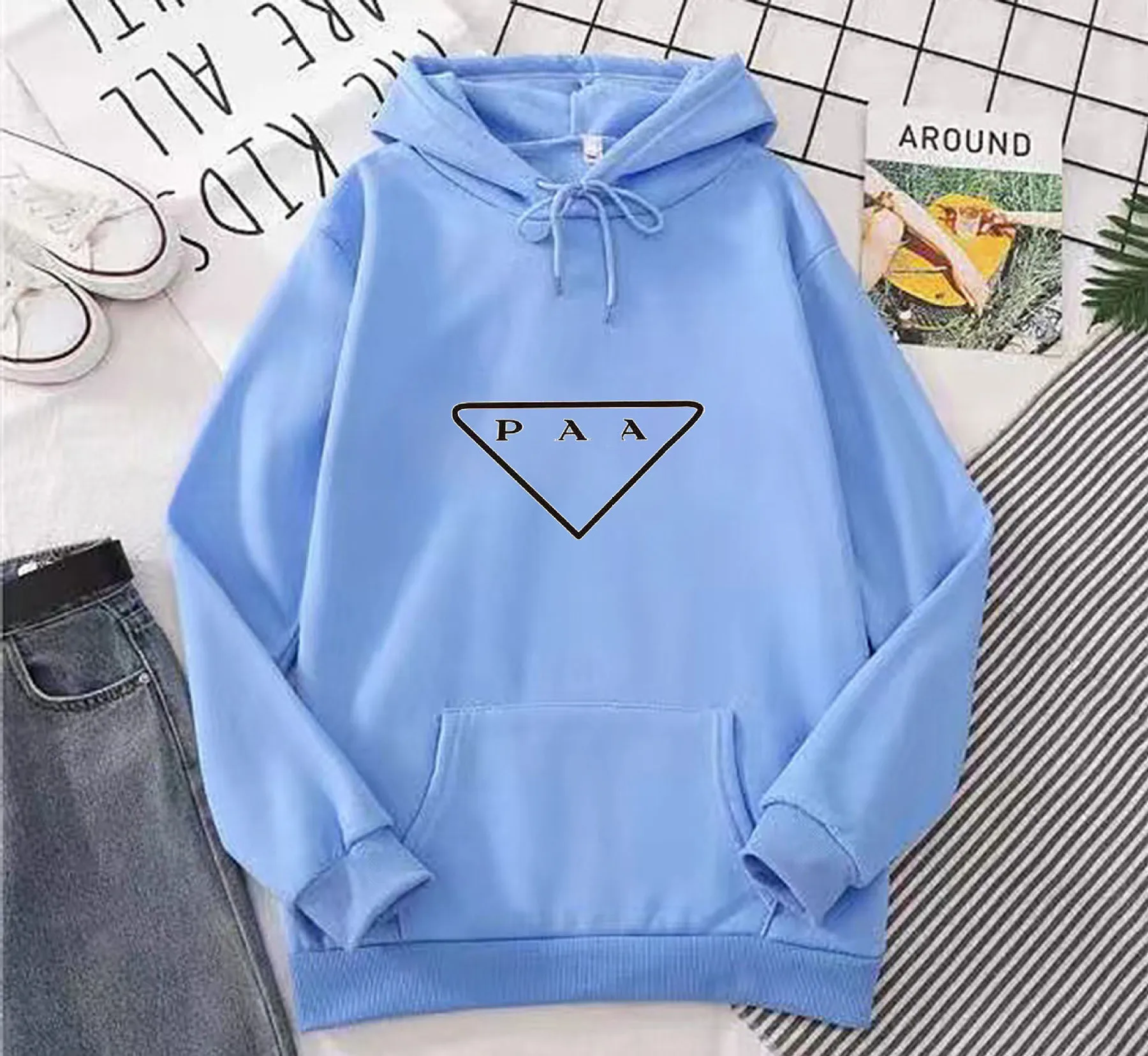 

Women Hoodie Sweater For Autumn Winter Long Sleeves Casual Pullover Tops Multi-color Fashion Outerwear Coat Women Clothing