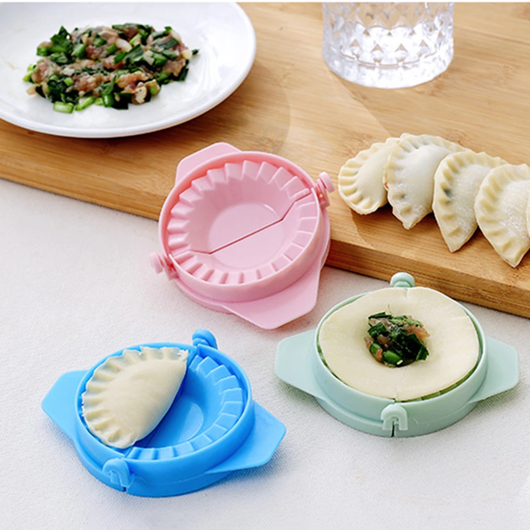 NewDIYDumplingsMakerToolWheatStrawJiaoziPierogiMoldDumpling