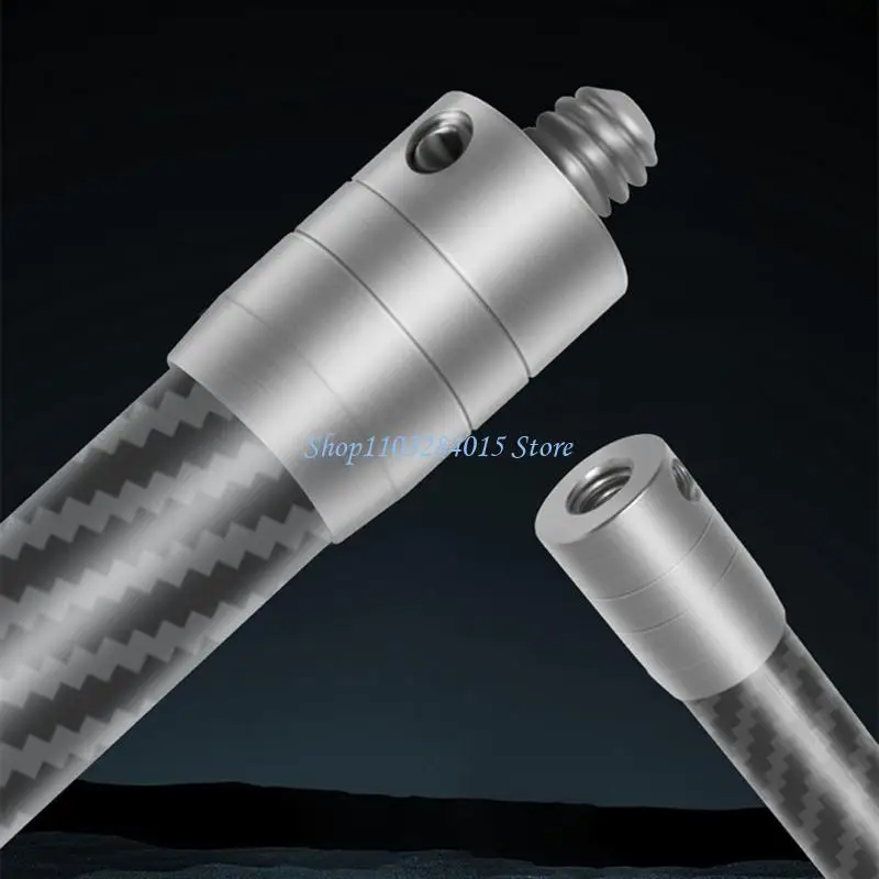 R6FF 탄소 섬유 카메라 막대 스테인레스 스틸 스레드 막대 잠금 보안 동적 사진을위한 1/4inch Selfie 스틱