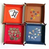 Creative PU Leather Valet Trinket Folding Tray Collapsible Phone Key Wallet Coin Desktop Storage Sundries Box Bins Accessories 4