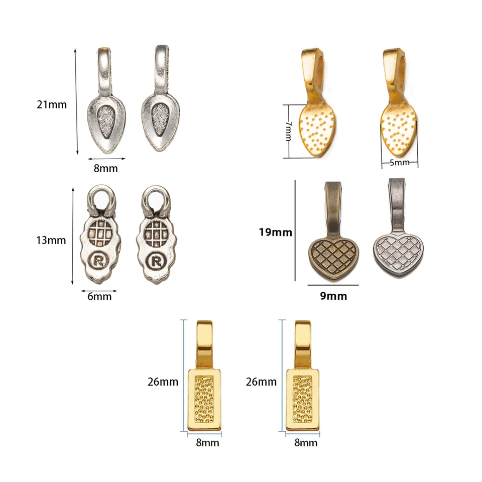 108 PCS Piastre Per Pendenti Tibetani - 18x10mm, 3 Colori, Per Artigianato Gioielli E Collane - Foto 14