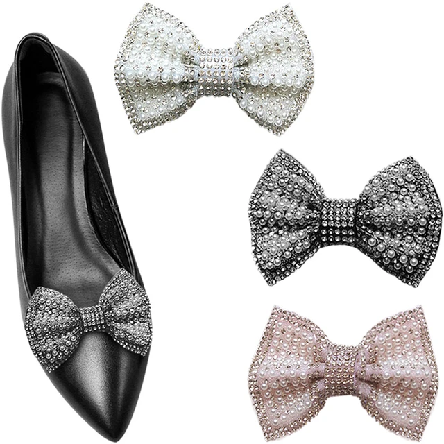 Bow Rhinestone Shoe Clips Detachable Women Shoe Accessories Elegant  Handmade Shoe Embellishment for Wedding Party Decor 2 Pcs - AliExpress