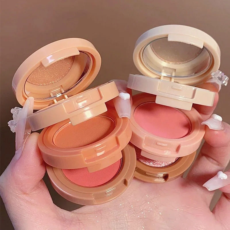 

HEALLOR матовый Маркер Румяна 3 в 1, палитра перламутровых румян, блестящие тени для век, многофункциональная палитра для макияжа лица, женская косметика