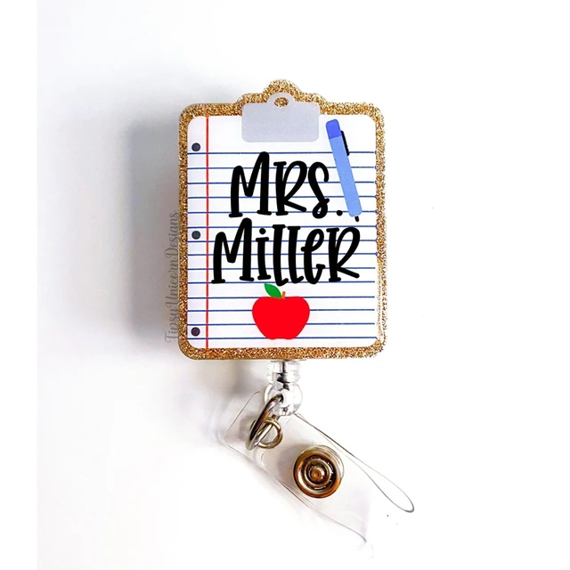 Apple Badge Reel, Teacher Badge Reel, Favorite Teacher Badge Reel, Teacher  Appreciation Gift