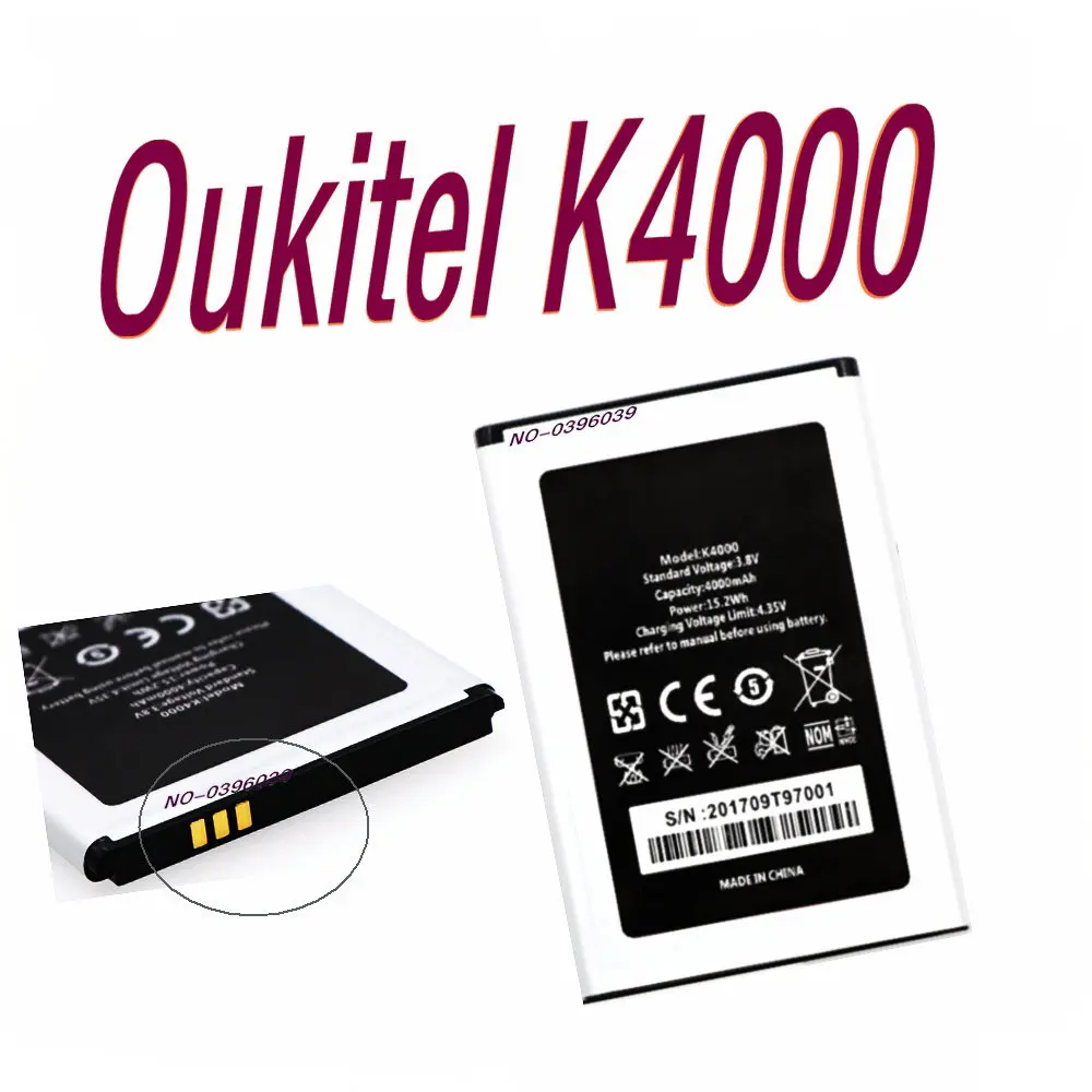

Высококачественный сменный аккумулятор 4000 мАч для Oukitel K4000/K4000 Lite аккумуляторная батарея AKKU