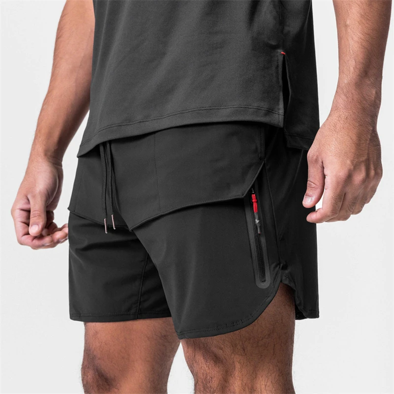 zíper, shorts de treinamento de ginástica, roupas