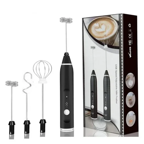 휴대용 무선 충전식 핸드 헬드 전기 우유 거품기, USB 미니 믹서기, 계란 거품기, 커피 크림용 믹서 2