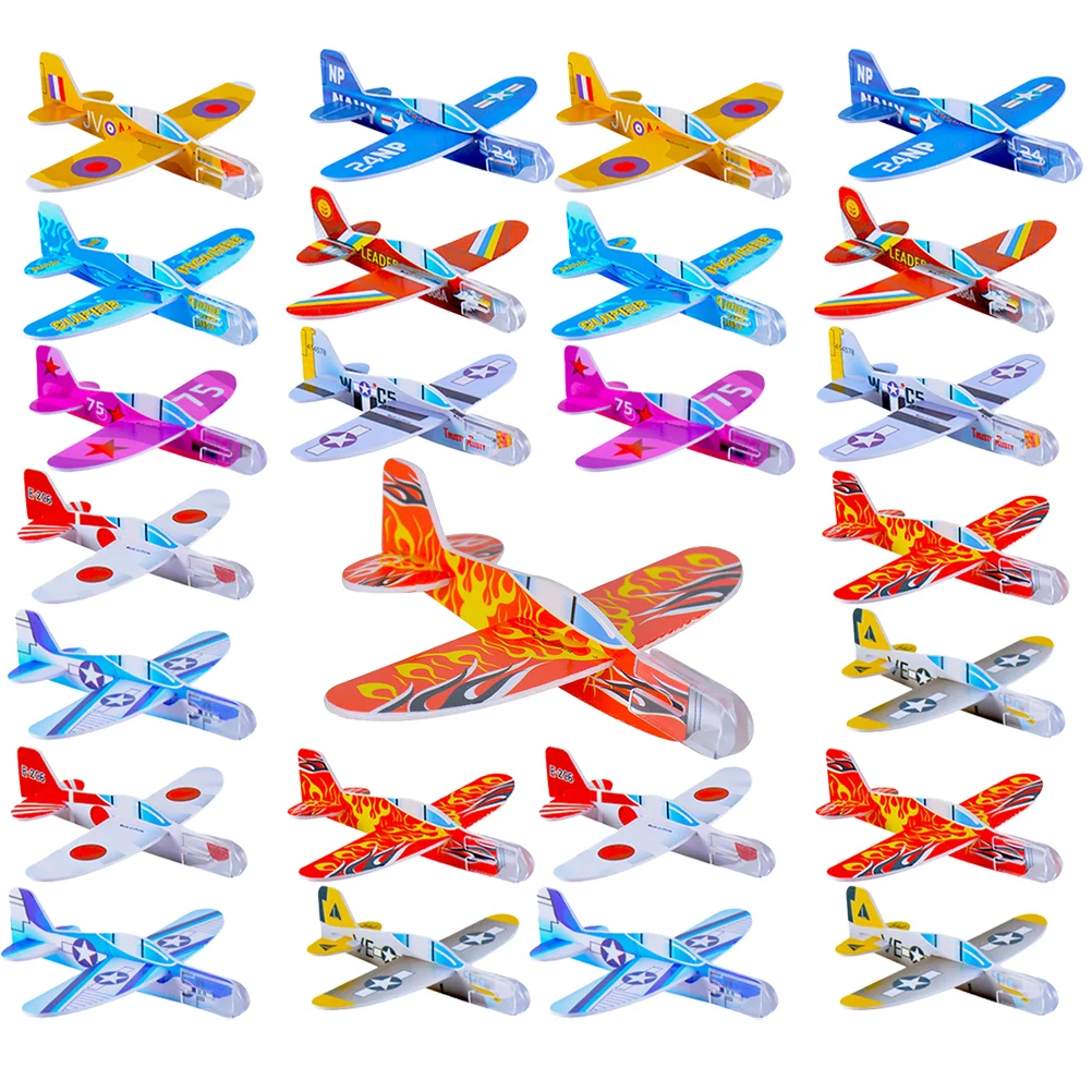 32 Pcs Plane Toy Kids Toys Outdoor Playsets Mini Planes Gliders Airplanes Eva Child Flying Foam 3 4cm mini basketball toys squeeze ball hand wrist stress relief pu foam ball toy for kid adult gift