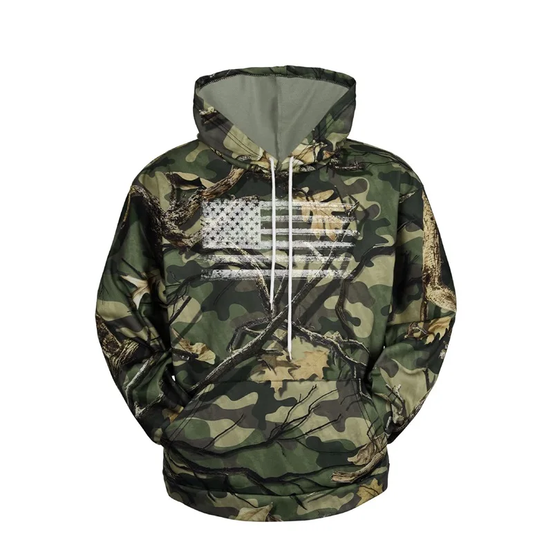 

Мужская камуфляжная Толстовка с длинным рукавом, с принтом в виде флага США