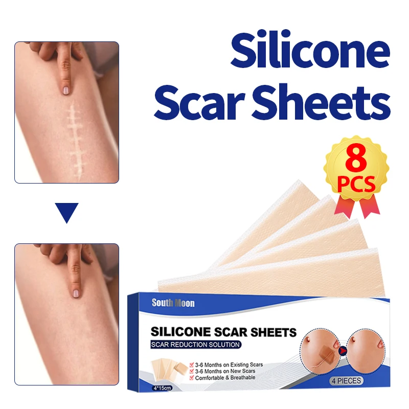 

Silicone Scar Sheets Burn Scar Removal Care Skin Keloid Repair Fade Scars Self-adhesive Tape Therapy Stretch Mark Medical Patch