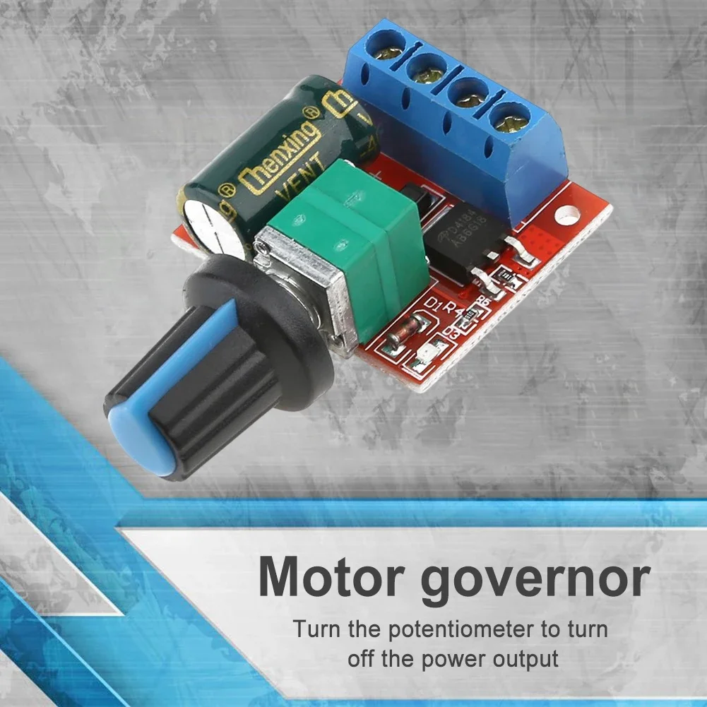 5A 모터 속도 컨트롤러 DC 4.5V-35V 90W PWM 조정 가능한 드라이브 모듈 퓨즈 자동 복구 모터 속도 조절기