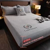 Cheaper Thicken Velvet Bed Cover Elastic Bed Sheets Set Mattress Cover Soft Queen King Solid Color 90/150/x200 For Home Decor 2