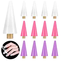 12 Pcs Wax Replacement Head Tips Rhinestone Picker Tool for Nail Dotting Pen to Pick Up Nail Gem Jewelry Wax Pen for Rhinestones 1