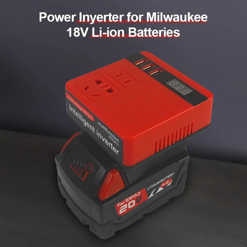 Power Inverter Milwaukee 20 Volt Battery Lithium Battery Inverter