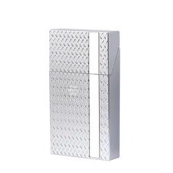 Sleek Hard Plastic Cigarette Storage Case & Holder (Silver)