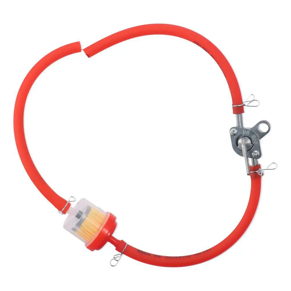 

1 шт., стальной топливный фильтр, пластиковые красные зажимы