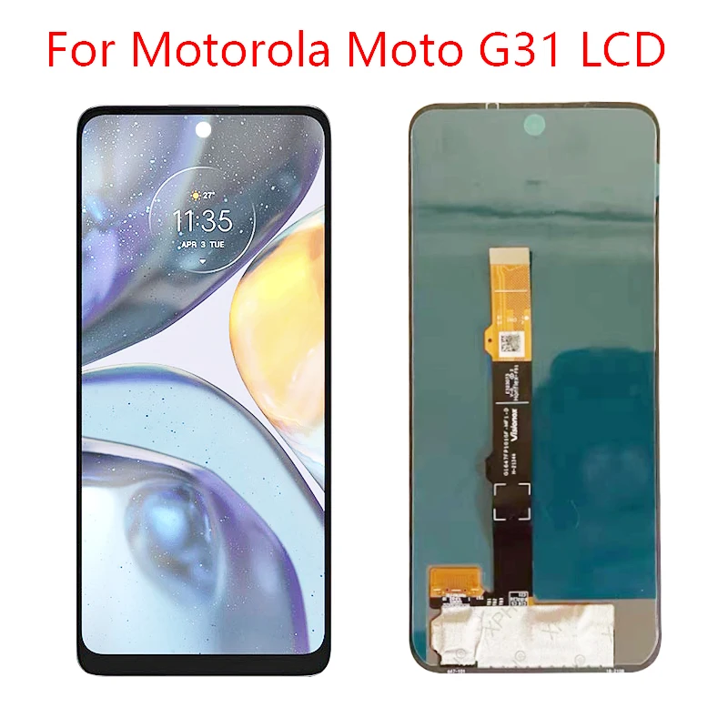 

ЖК-дисплей для Motorola Moto G31, сенсорный экран, стеклянный дигитайзер в сборе для Moto G31, сменный ЖК-дисплей 6,4 дюйма