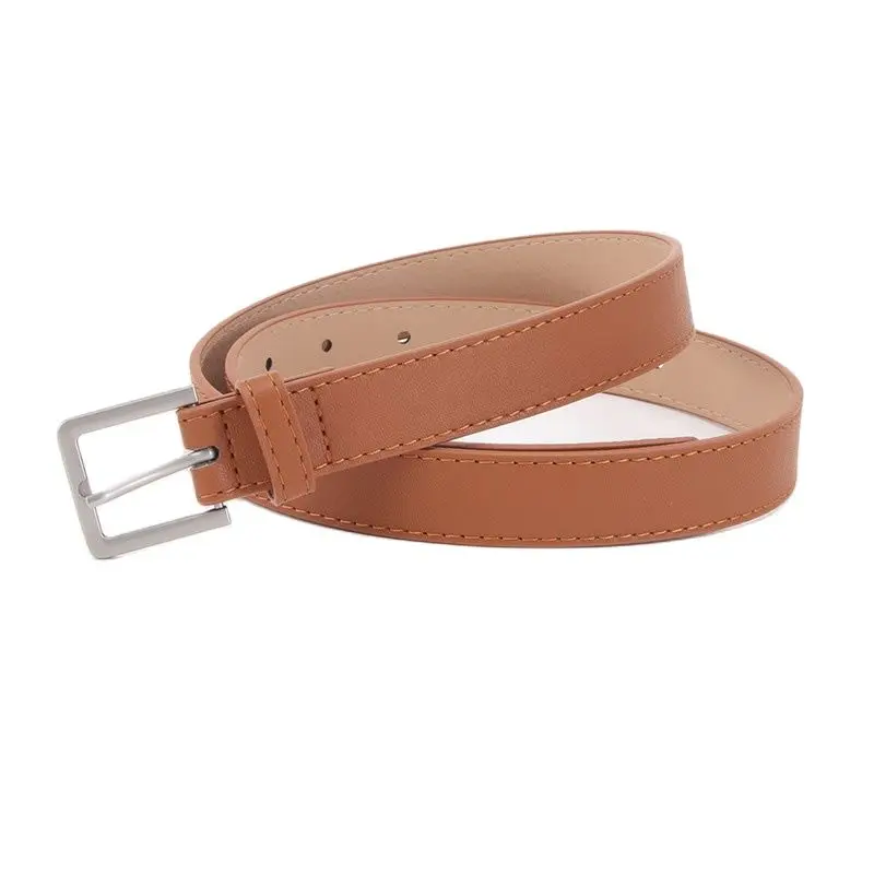 

Classical Style Denim Men's Women's Waist Wide Band PU Pin Buckle Belt Men's Korean Fashion Casual Jeans Belt For Women