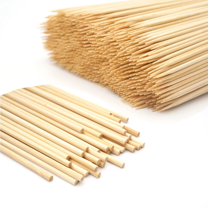 BBQ Skewers 100pcs Bamboo Skewer Sticks