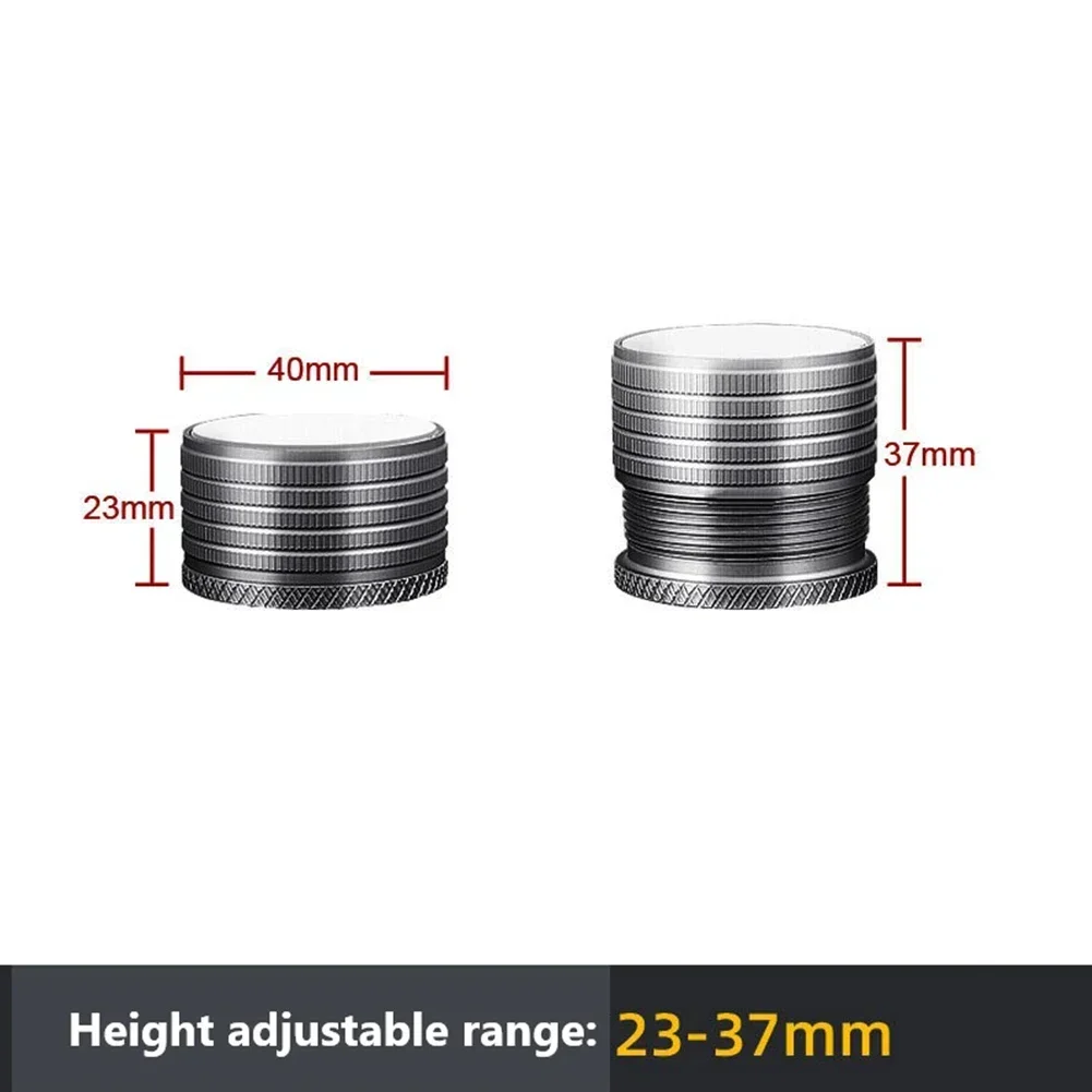 Adjustable Aluminum Alloy Bed Risers with Silicone Base - Furniture Hardware Accessories (Set of 1-16 Pieces)