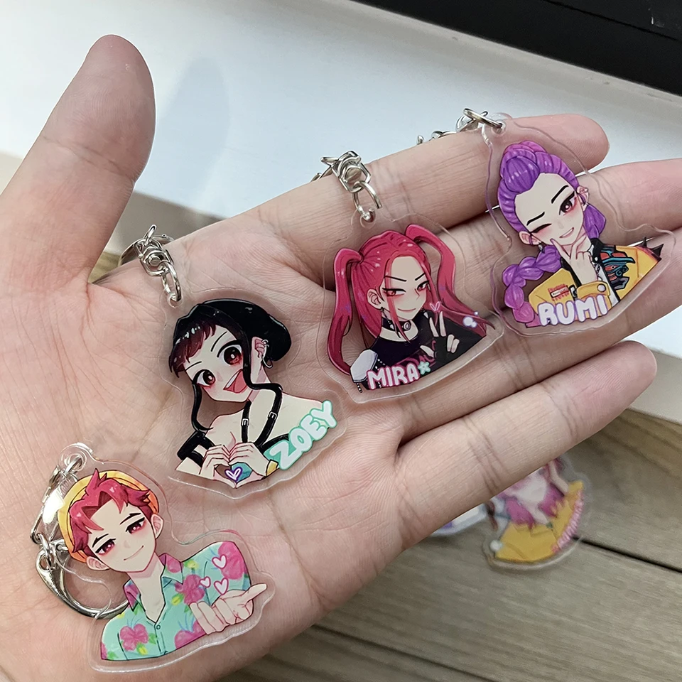 Kpop デーモンハンター Huntrix 2D フラットアクリルキーホルダー