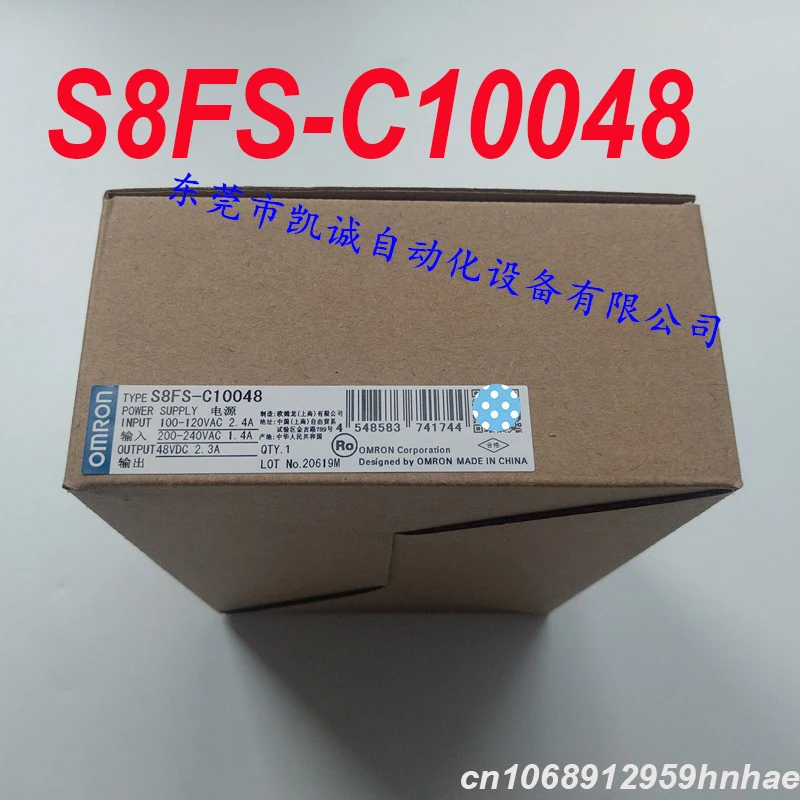 

100% New Genuine For AC100-240V 100W 48V 2.3A Power Supply For S8FS-C10048 S8FS-C10048J