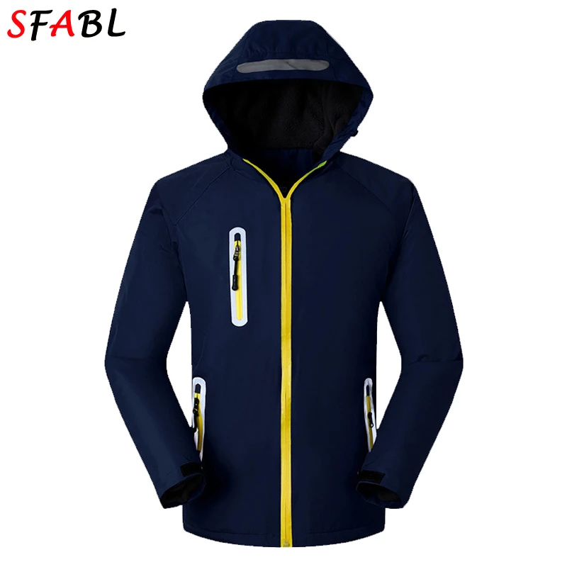 Winter Men's Waterproof Jacket Windbreaker Hooded Jacket Men Outdoor