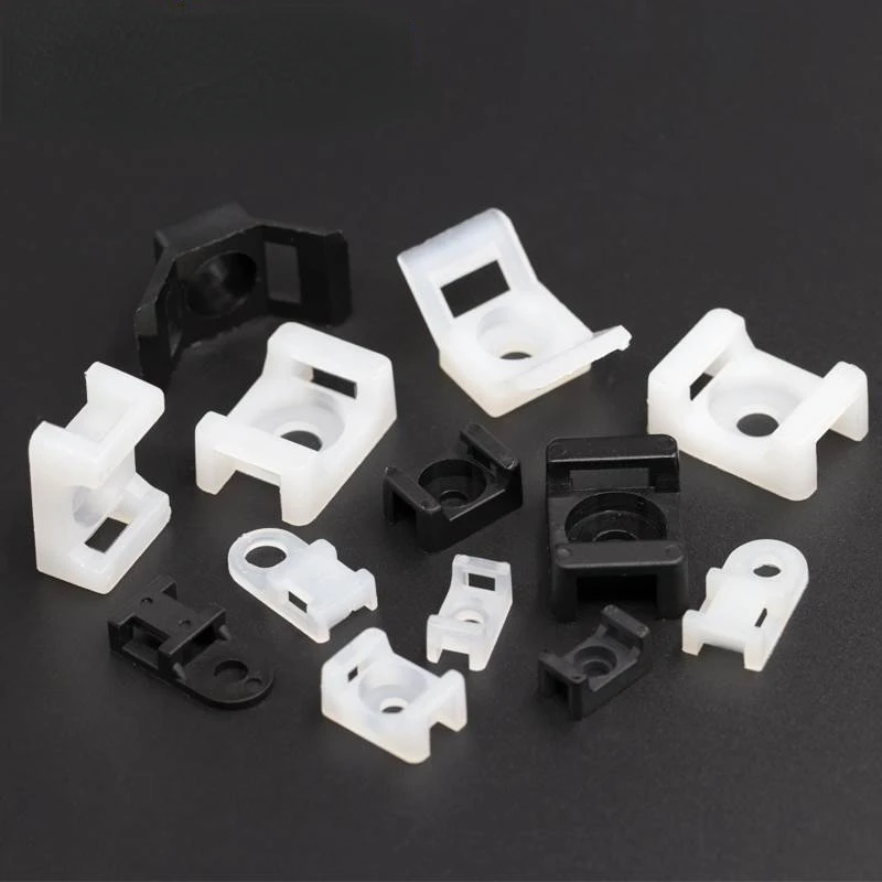 Strap Saddle Mount Plastic Base Wire Clamp For Installation