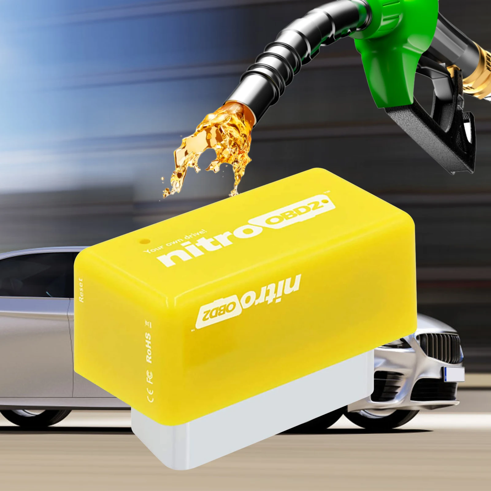 Auto Fuels Saver Dual-Plate Fuels Saver With Chip Full Chips OBD2 Car Chip Tuning Box Plug & Drive OBD2 Engine Save For fuel saver