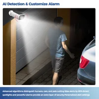 Caméra de Surveillance Extérieure Solaire ALEVIO, Caméra WIFI Sans Fil 2,5K, Ultra-autonomie en Veille, PIR, Lumière Intelligente, Vision Nocturne, détection AI, Appareil photo à batterie, WIFI 2,4 GHz/5 GHz 6
