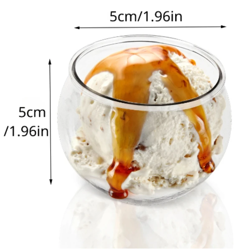 10PCS 120ml Transparent Dessert Cups for Party Birthday Wedding Restaurant Candy Snacks Jelly Mousse Dessert Cups