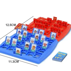 Guess Who I Am: Interactive Parent - Child Logical Reasoning Puzzle Game (Mini Blue Red)