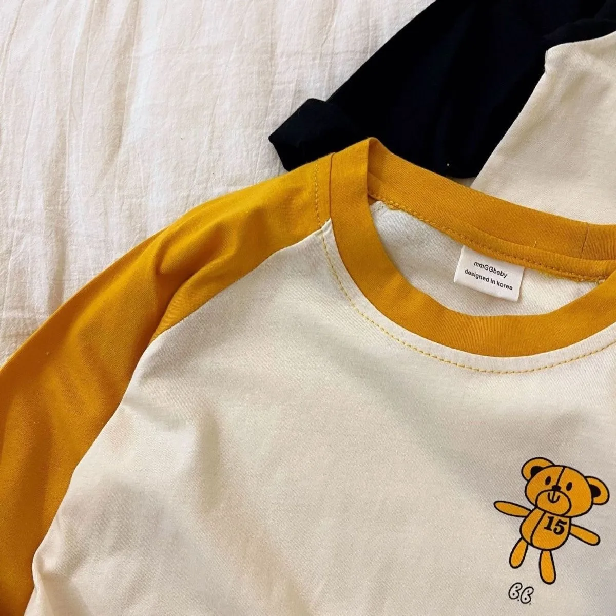 Cartoon Spliced Long Sleeve T-shirt Baby Costume Autumn Fashion Casual Bottoming Shirt Printing Pullover Tops For Boys And Girls 3