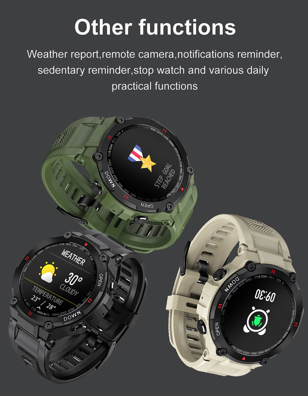 RIHLA Smart Watch Men Bluetooth Call Full Touch Smartwatch Waterproof Sport Fitness Tracker Custom Dials Clock 400mAh Bracelet