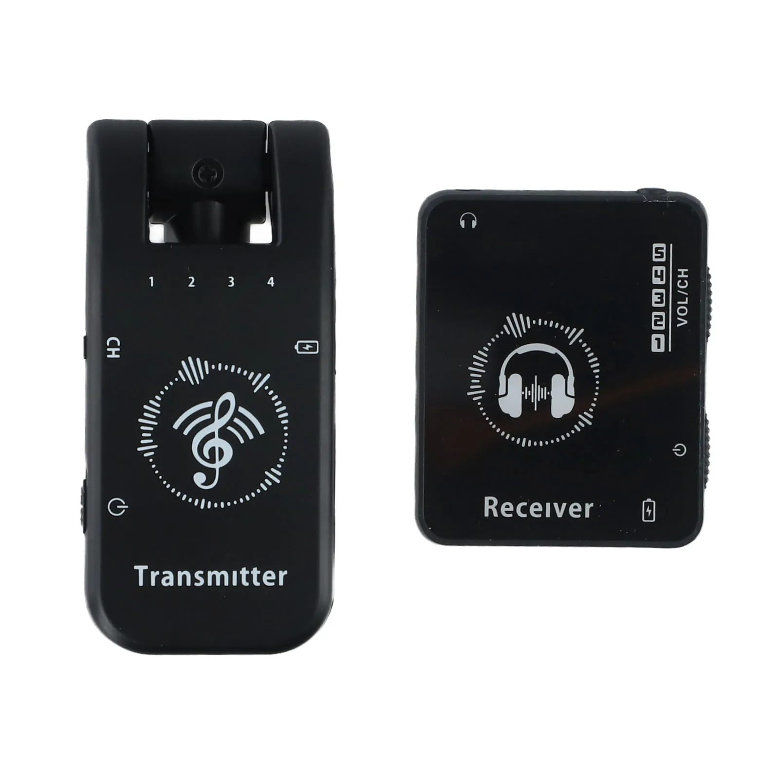 Wireless IEM System Transmitter Receiver 2.4GHz Band Wireless Ear Monitor Automatic Pairing Connector Play Headphone Receiver