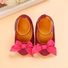 2024 Fashion Infant Newborn Baby Girl High Heels Shoes Princess Bow First Birthday Party Shoes Photo Props Shoes 4