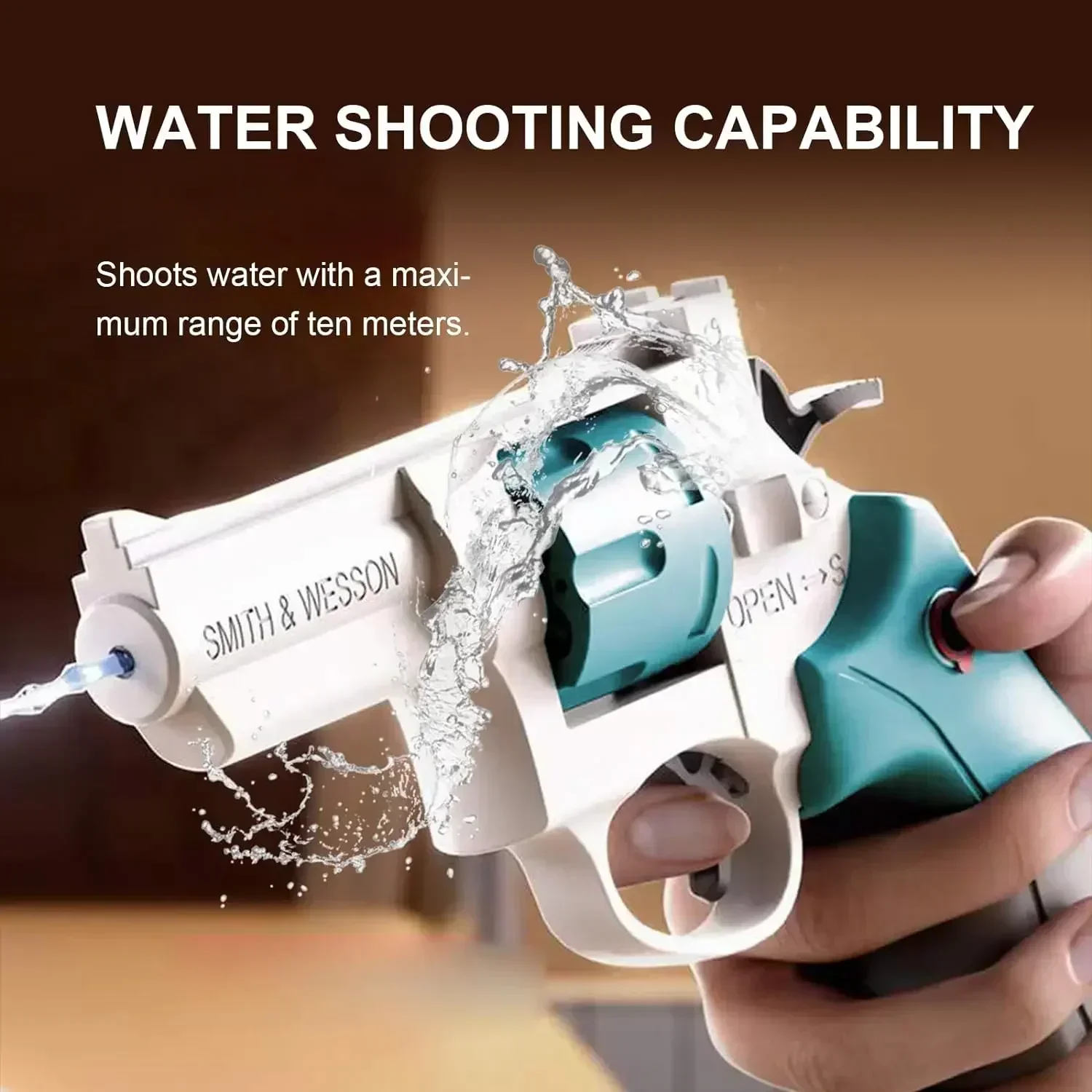 Children Water Gun Revolver Shooting Toy Outdoor Parent-Child Interactive Game for Pool Party Beach Water Sports Toy Boy Gift 2