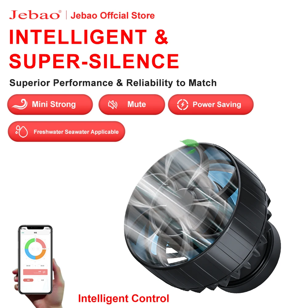Jebao Jecod Wave Pump ELW Aquarium Water Pump Filter Fish Tank Ultra Quiet Operation WIFI Wireless Intelligent Wave Maker water pump aquarium water pump fish tank pump