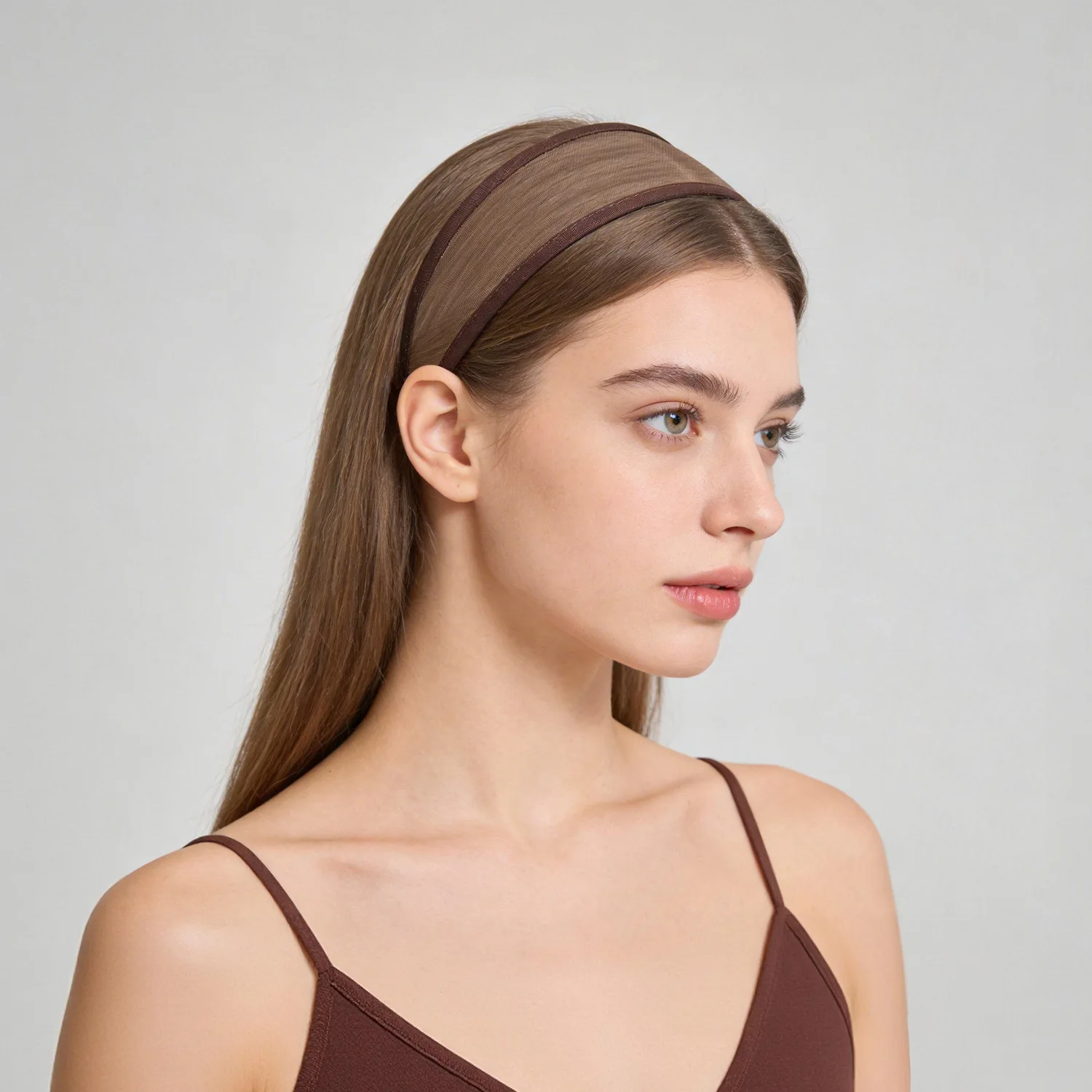 Breathable Hollow Wide Headband - Trendy Solid Color Hair Accessory