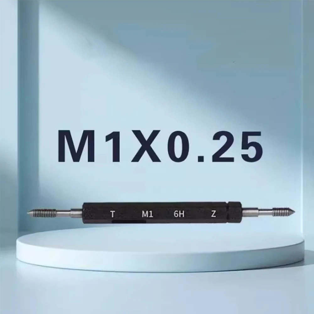 1개 M8 M10 M11 M20 M30 M40 나사 플러그 게이지 고정밀 GO/NO GO 게이지 미터법 게이지 6H 정밀 내부 나사 게이지 파인